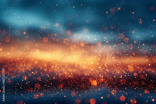 Abstract background with bokeh defocused lights and stars © Cuong