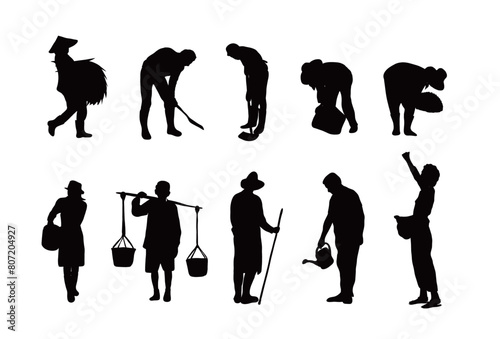 Silhouette for Farmer and Gardener