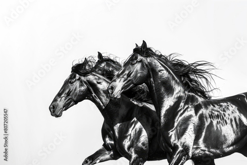 Three stallions  strength embodied