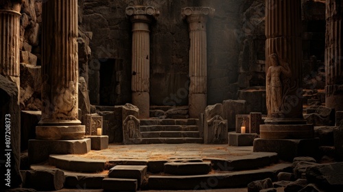 Secret chamber in Temple of Apollo at Delphi prophecies transcribed mysteries revealed photo