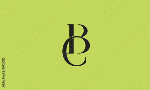 BC, CB alphabet letters icon logo