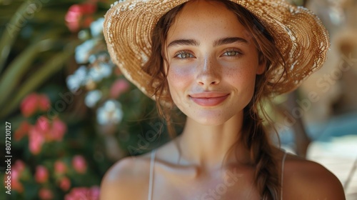 Beautiful Young Girl With Long Hair Posing