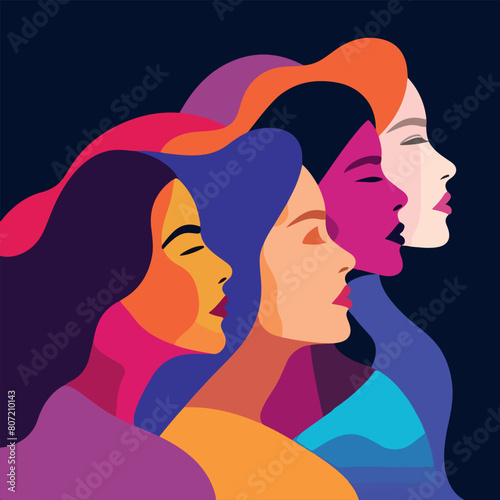 International Women's Day concept art vector illustration