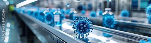 Global vaccination efforts empowered by technology, cold chain logistics keeping vaccines viable across continents photo