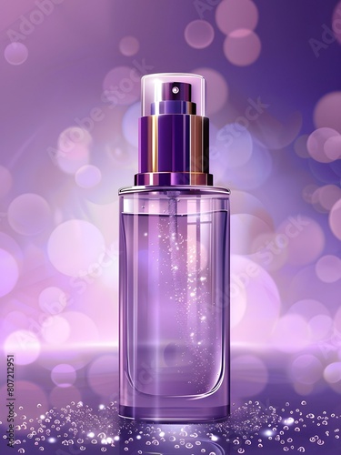 perfume bottle purple