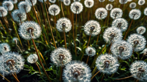 Fluffy Dandelion Field 