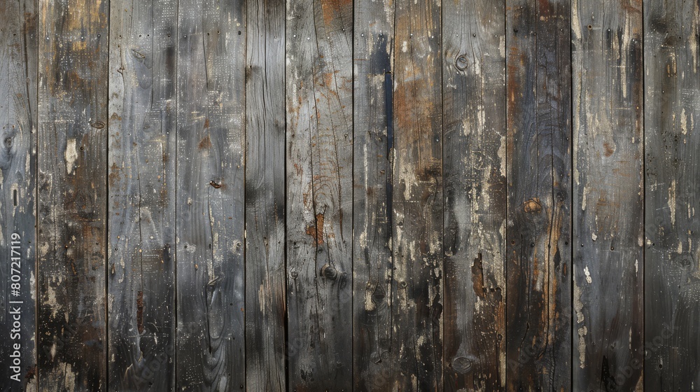 custom made wallpaper toronto digitalPanoramic View of Distressed Wooden Planks Showing Weathered Surfaces and Dark Stains.