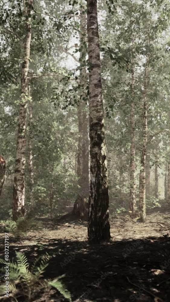 A forest filled with lots of tall trees A forest filled with lots of tall trees