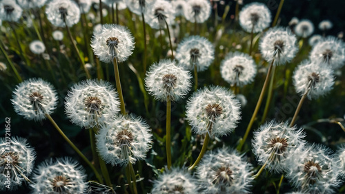 Fluffy Dandelion Field 