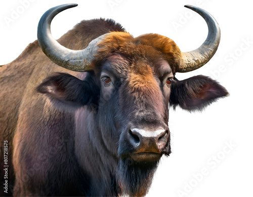 Realistic gaur or indian bison photo