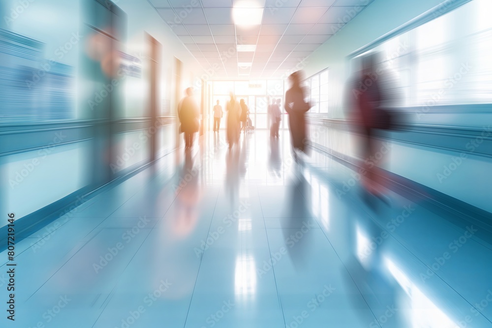 Hospital Corridor Interior: Health Care and Medical Technology