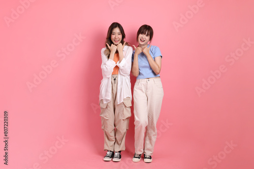 Happy with friends