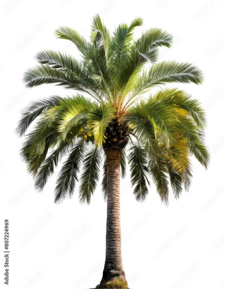 Fototapeta premium Realistic palm tree borassus flabellifer
