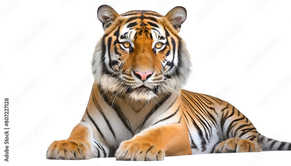 Fototapeta premium Realistic royal bengal tiger
