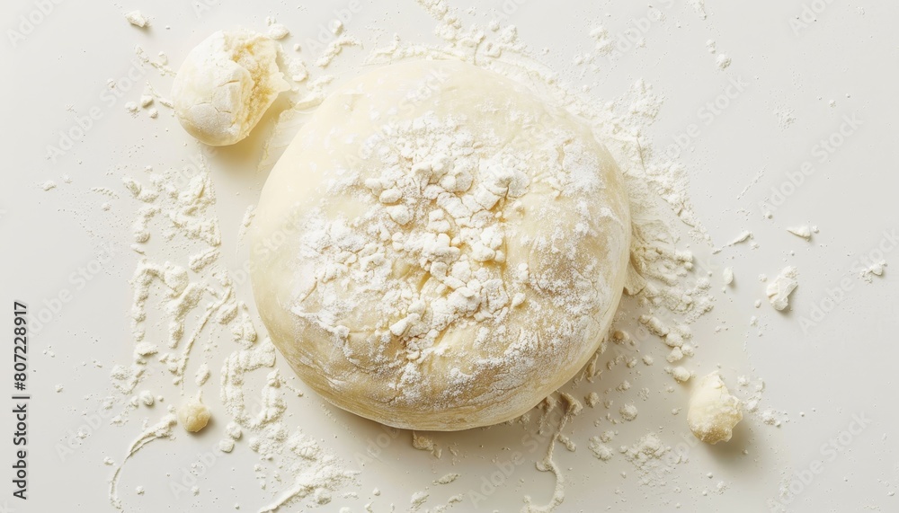 New dough on a plain surface New dough on a plain surface