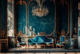 Opulent Interior of a Classic European Salon
