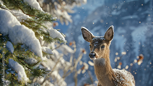 deer in the snow © Luqman