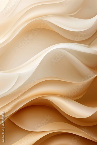 Abstract design background with flowing gradient from ivory to s