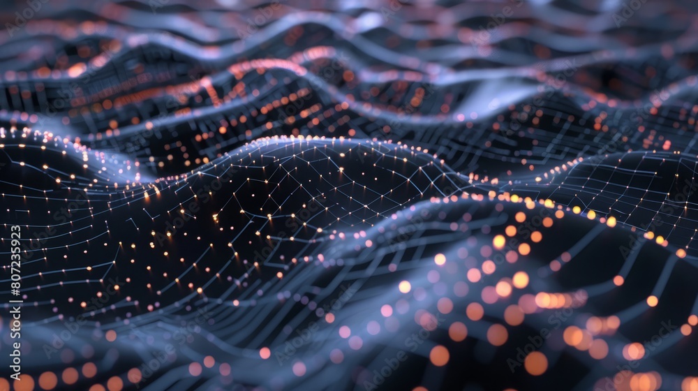Futuristic Digital Data Landscape 11 Futuristic Digital Data Landscape 11