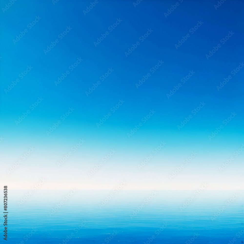Obraz premium blue sea sky , color gradient rough abstract background shine bright light and glow template empty space , grainy noise grungy texture