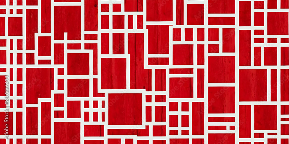 Red seamless geometric pattern with white lines. Red seamless geometric pattern with white lines.