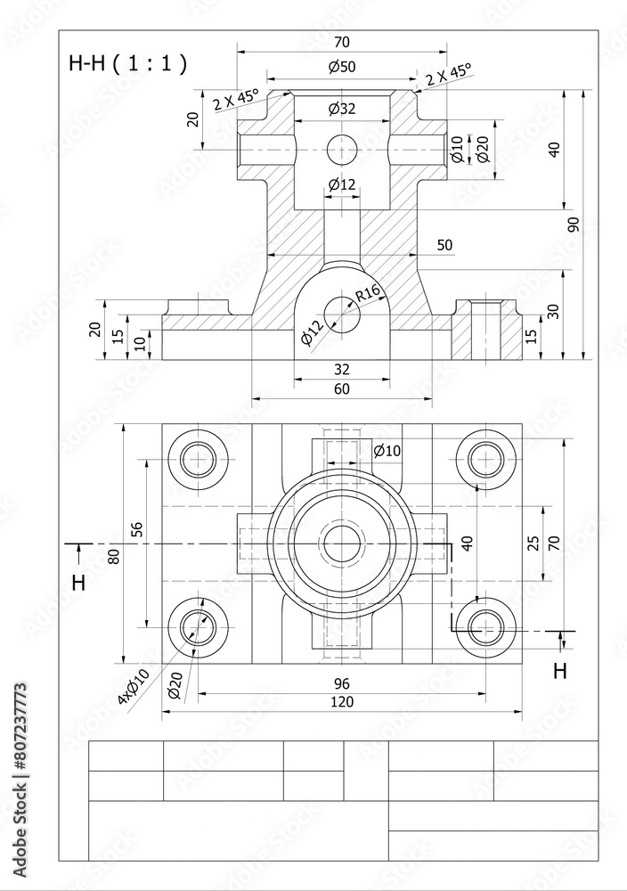 technical drawing metal mechanical joints to calculate resistance, stress, and forces before the production process technical drawing metal mechanical joints to calculate resistance, stress, and forces before the production process