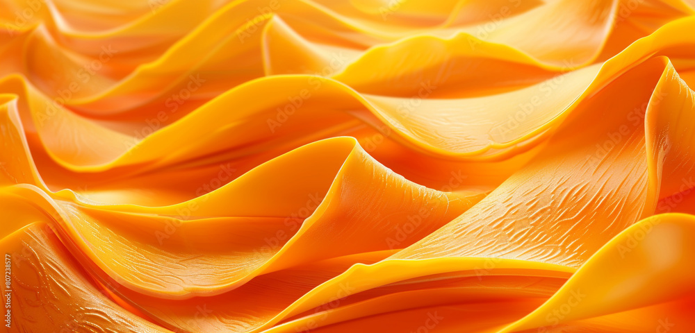 Bright orange peel waves in a flame-like abstract design perfect for a warm inviting background Bright orange peel waves in a flame-like abstract design perfect for a warm inviting background