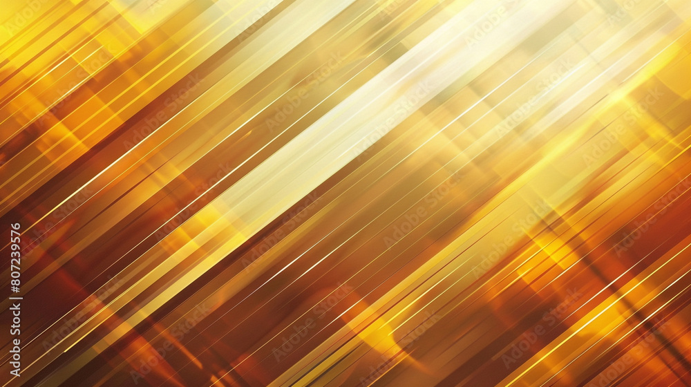 Contemporary abstract design with diagonal gradient lines from amber to golden yellow