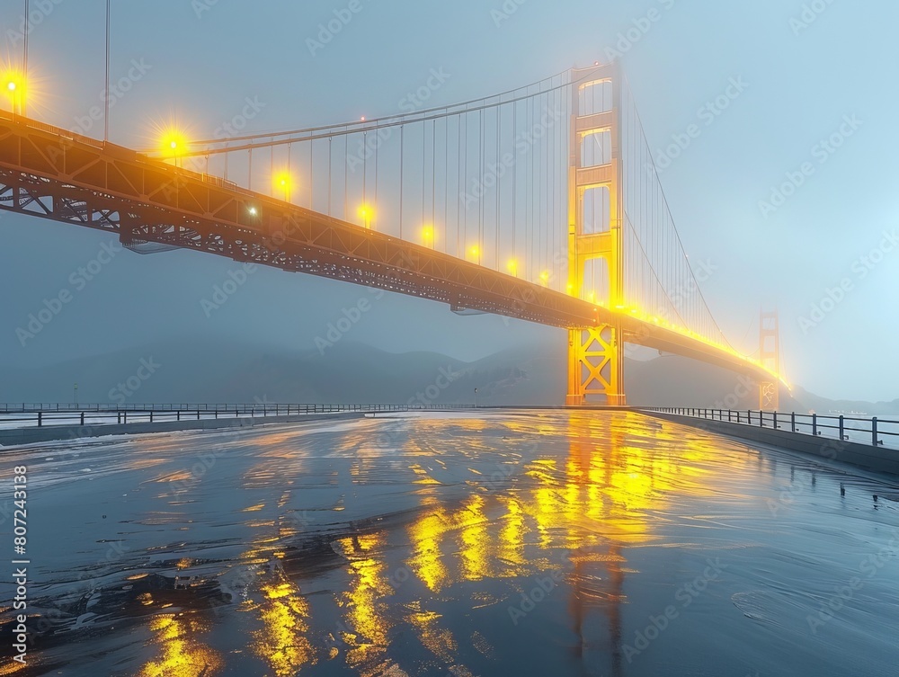 Obraz premium Golden Gate Bridge at Dusk 2