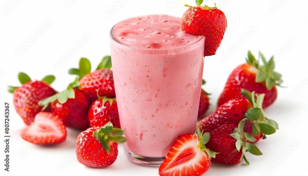 smoothie made with strawberries smoothie made with strawberries