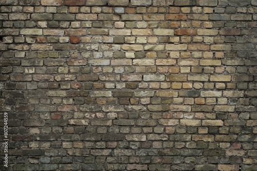 wall made of old brick close-up