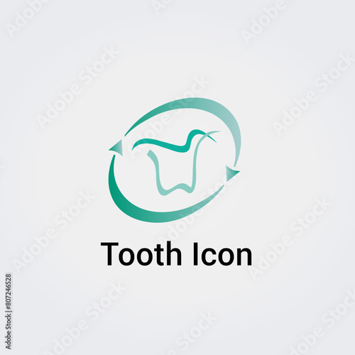 Icône Logo Dent / Dentiste pour Design Logos - Illustration Graphique pour Soins dentaires Clinique médicale Santé