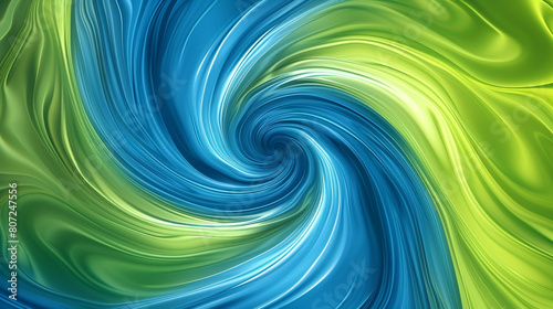 Abstract background with swirling gradient patterns in blue  green ultra-modern wallpaper design