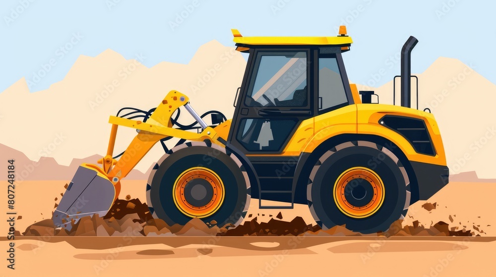 Skid Steer Loader for Efficient Land Work: Bulldozer Vehicle for Confined Areas with Shoveling Skid Steer Loader for Efficient Land Work: Bulldozer Vehicle for Confined Areas with Shoveling