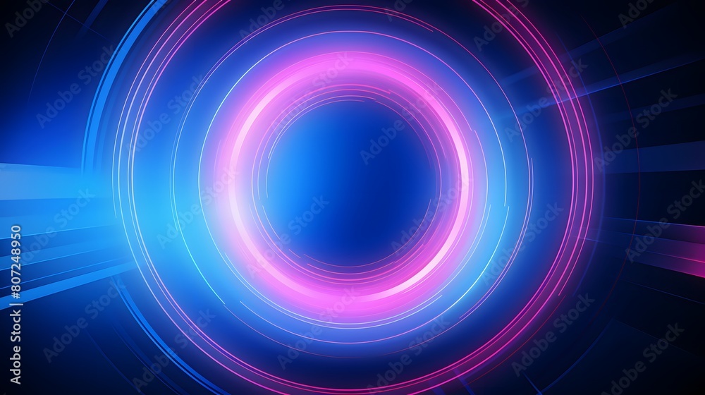 pink and blue Abstract technology background circles digital hi-tech technology design background. concept innovation. vector illustration