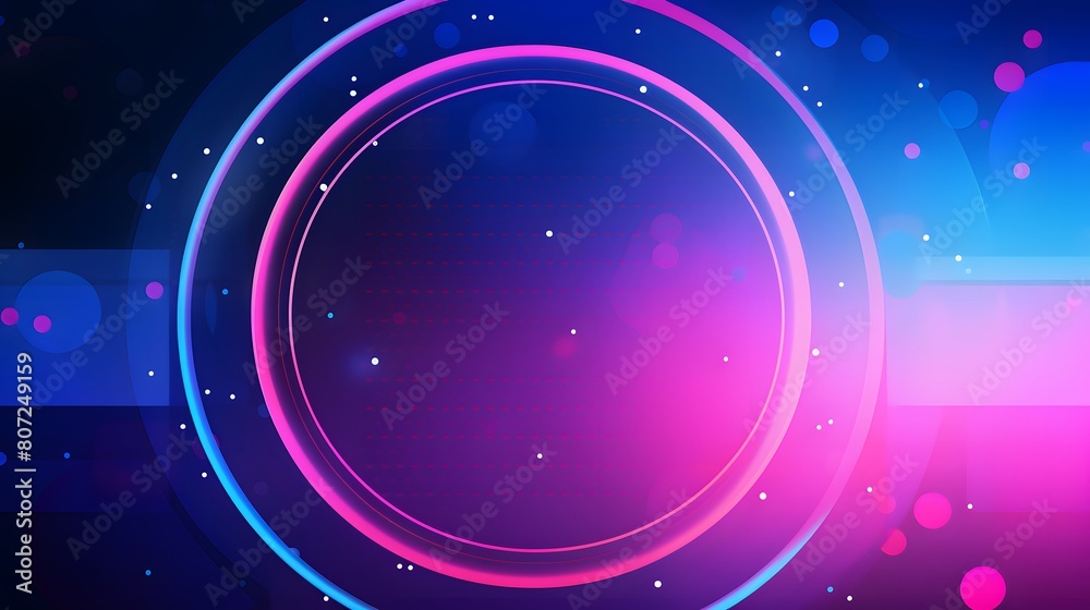Obraz premium pink and blue Abstract technology background circles digital hi-tech technology design background. concept innovation. vector illustration