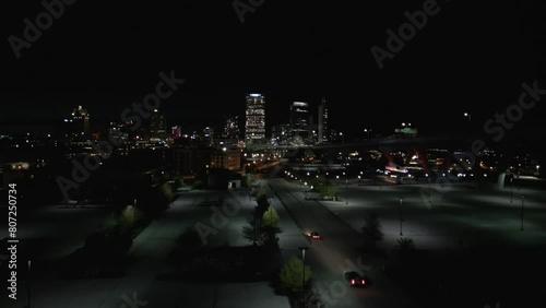 Milwaukee skyline at night