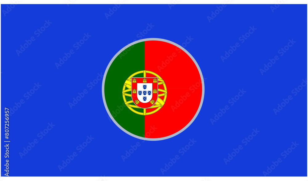 Portugal Flag Emblem European Nations 2024 Teams Countries European Germany Football Symbol Logo Design Vector Illustration Portugal Flag Emblem European Nations 2024 Teams Countries European Germany Football Symbol Logo Design Vector Illustration