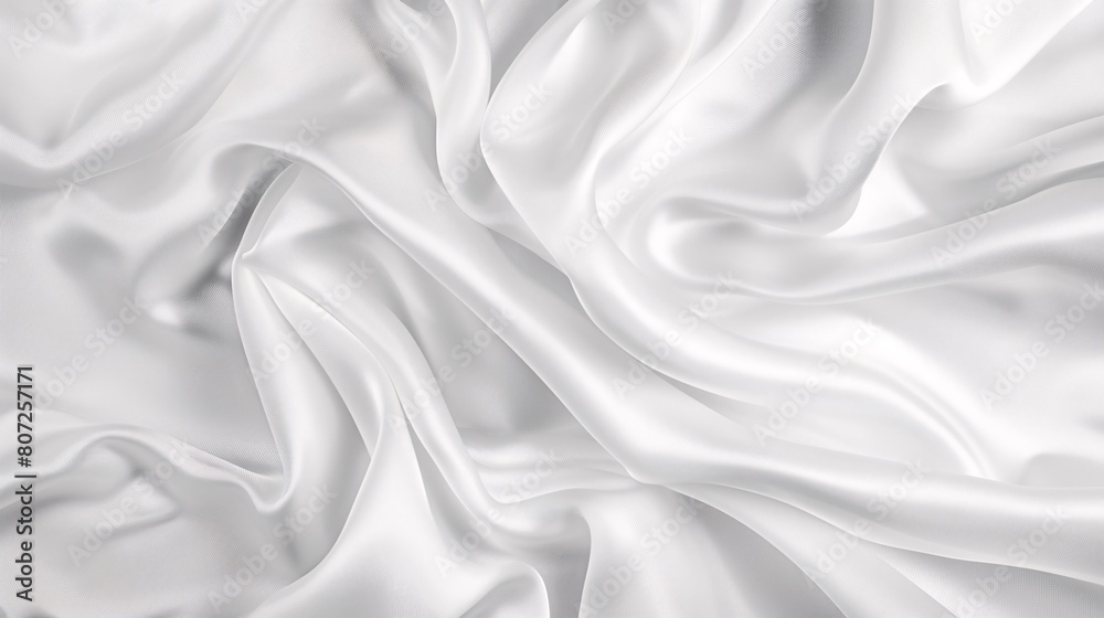 white wrinkled satin silk cloth texture background