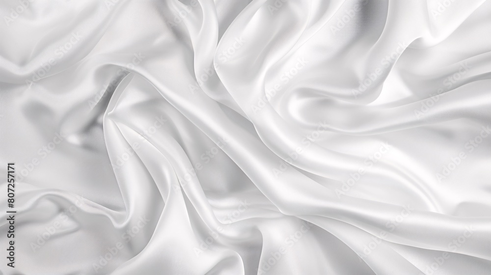 Fototapeta premium white wrinkled satin silk cloth texture background