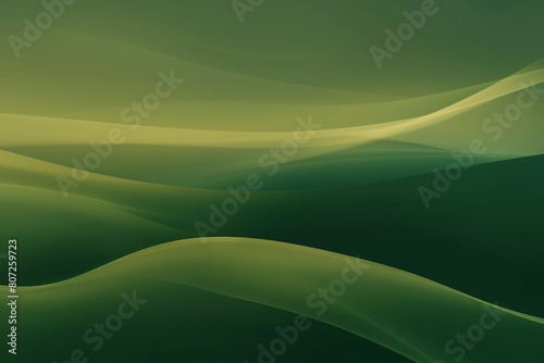 Simple and elegant background with a gradient of green color soft curves and smooth lines