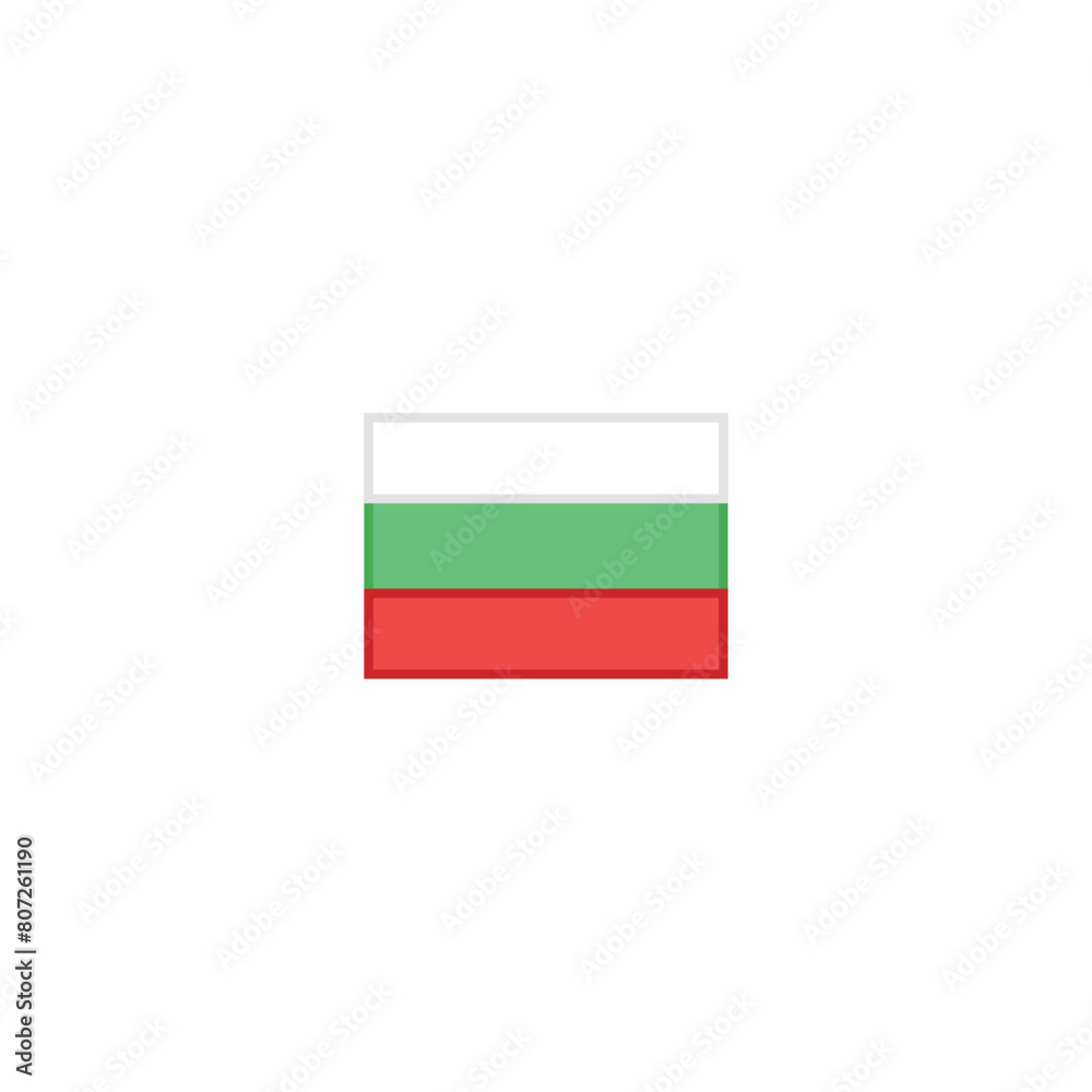 bulgaria national flag minimalistic vector bulgaria national flag minimalistic vector