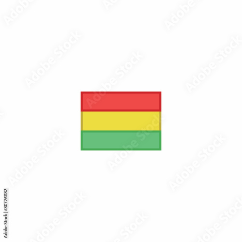 bolivia nation flag country vector