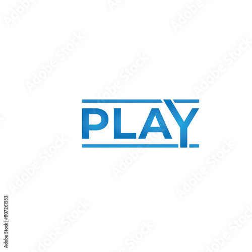 Play vector logo design