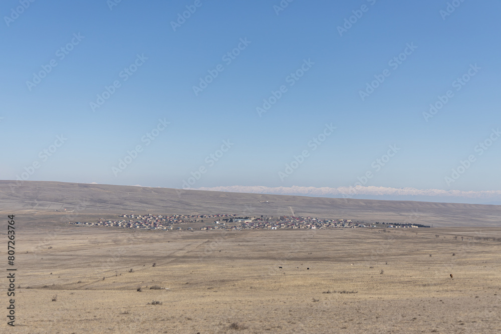 Vast Landscape With Distant Structures Vast Landscape With Distant Structures