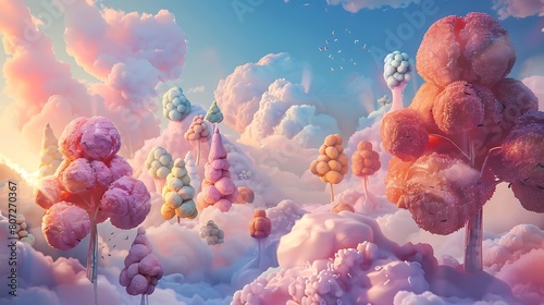  Candyland Dreams  A Whimsical Landscape of Sweet Delights in Vibrant Colors. Perfect for Your Sweet Tooth and Imagination  