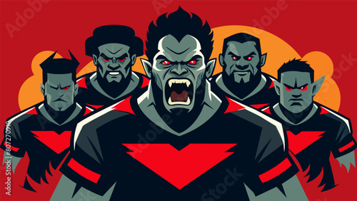 A popular sports team known for their aggressive playing style but are also notorious for intimidating and targeting their opponents both on and off.