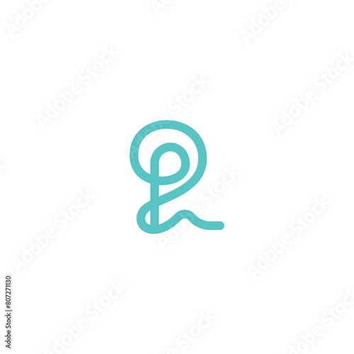 Letter P vector logo design
