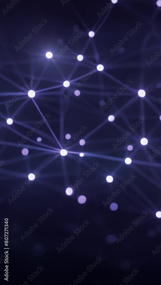Connection network dots digital technology. Animation of network of connections interacting over cityscape . Global network connections and social networking concept. Abstract background effect 4k Connection network dots digital technology. Animation of network of connections interacting over cityscape . Global network connections and social networking concept. Abstract background effect 4k
