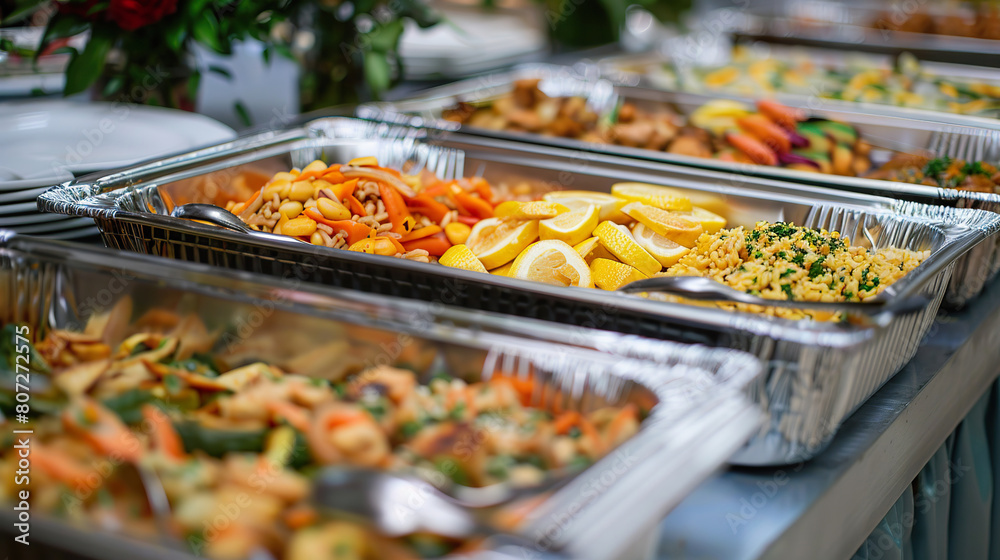 Catering Buffet at Wedding Reception